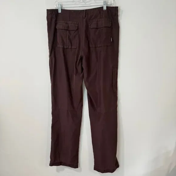 Patagonia Womens Vintage Pants Cargo Straight Leg Brown 14 Y2K Outdoor - Picture 2 of 10